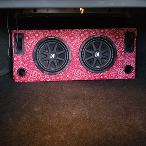 2 10" comp kickers with box.